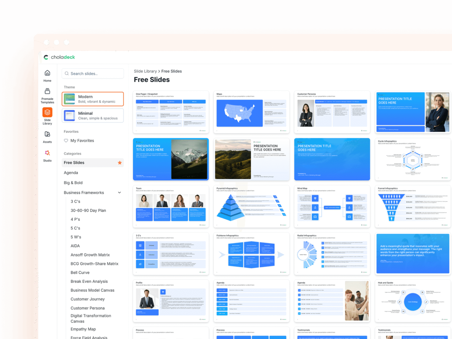 Executive Summary Presentation Template for Leaders