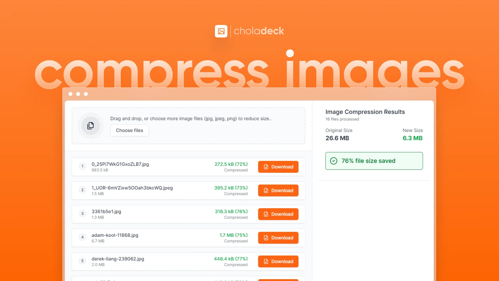 Compress Images Free Tool