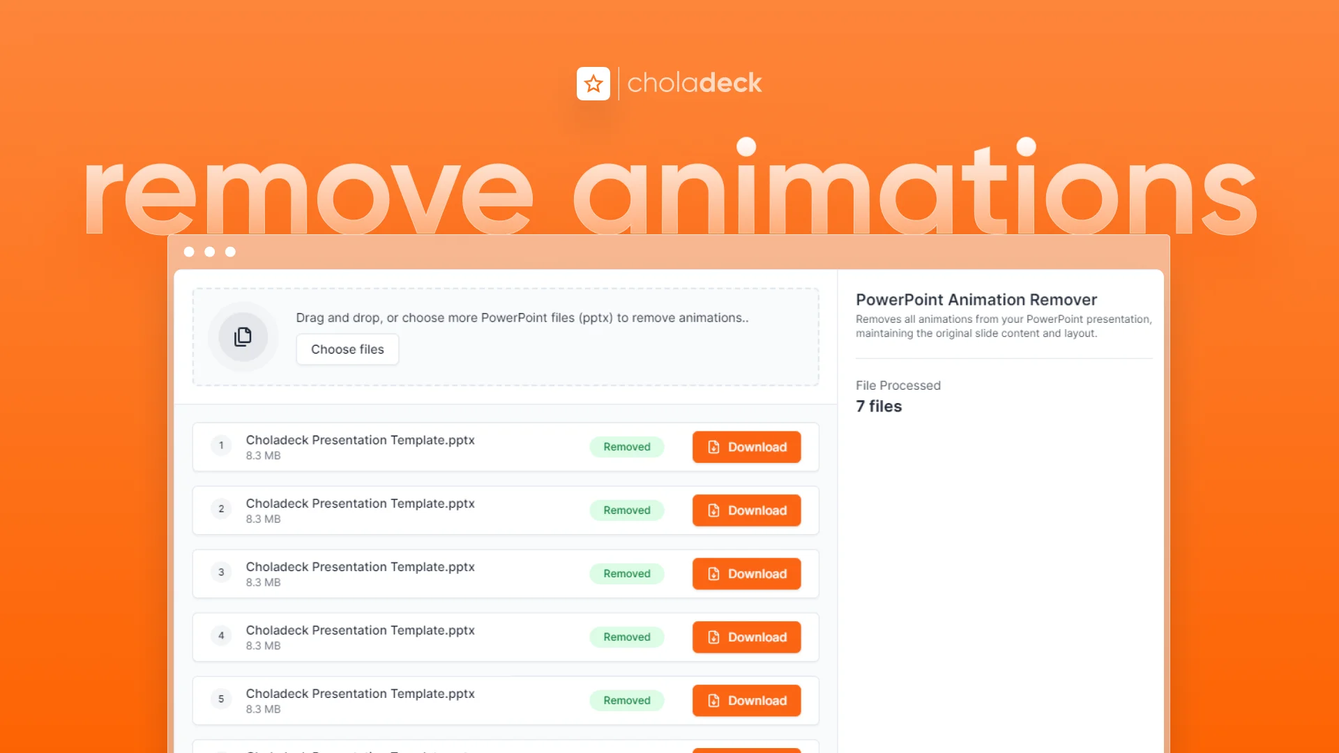 Remove Animation PPT Free Tool