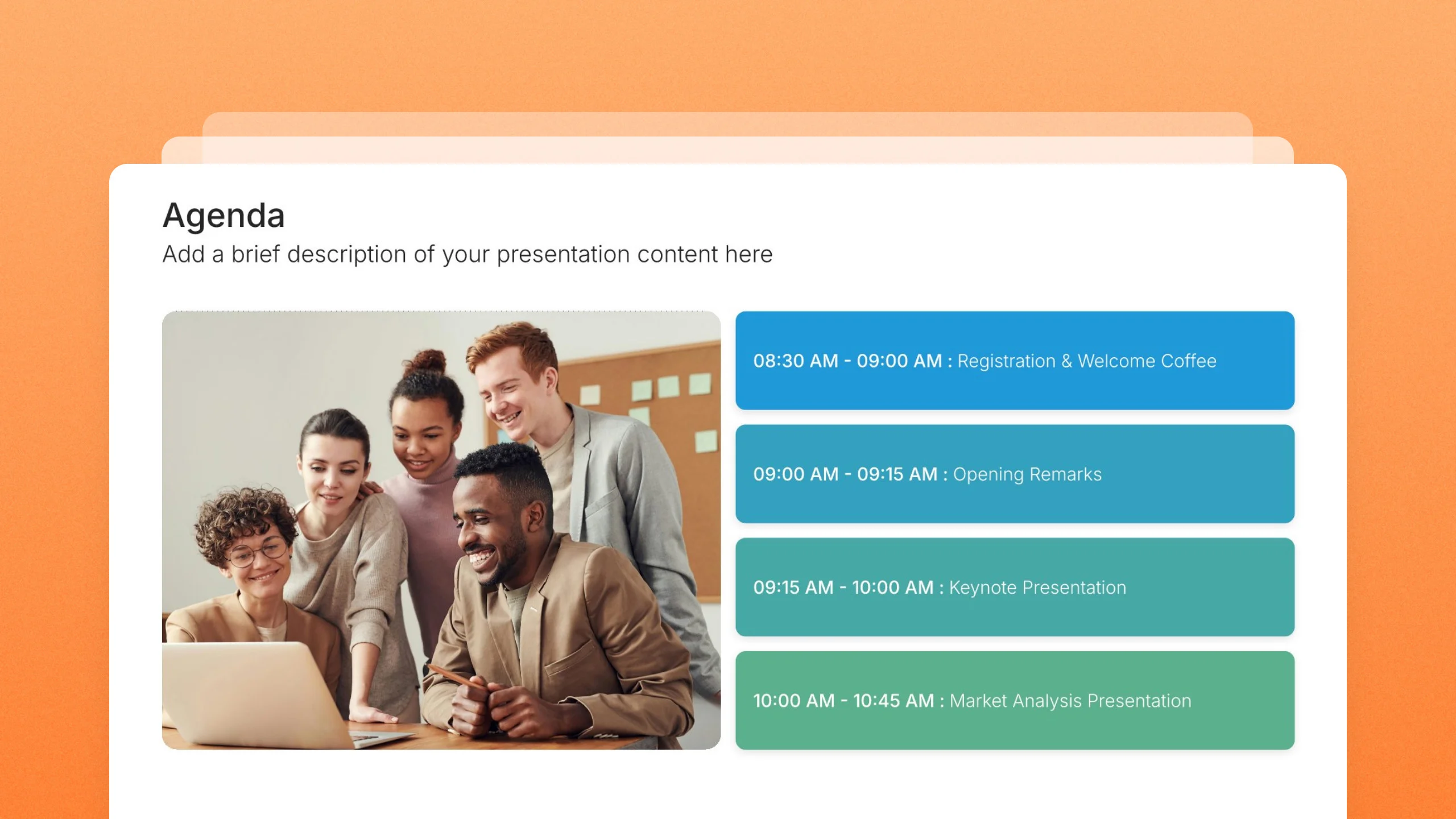 Agenda slide templates, 79 editable layouts