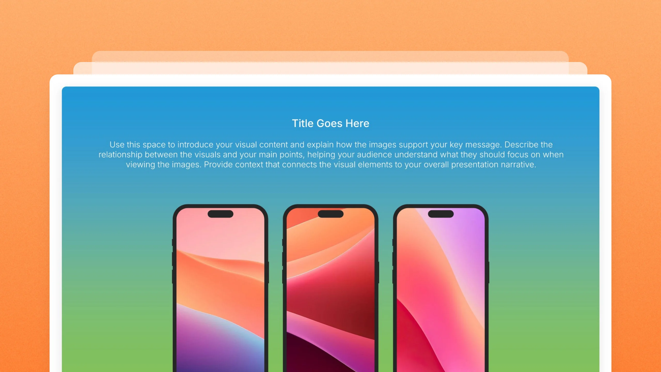 Device mockup slides, 114 editable layouts
