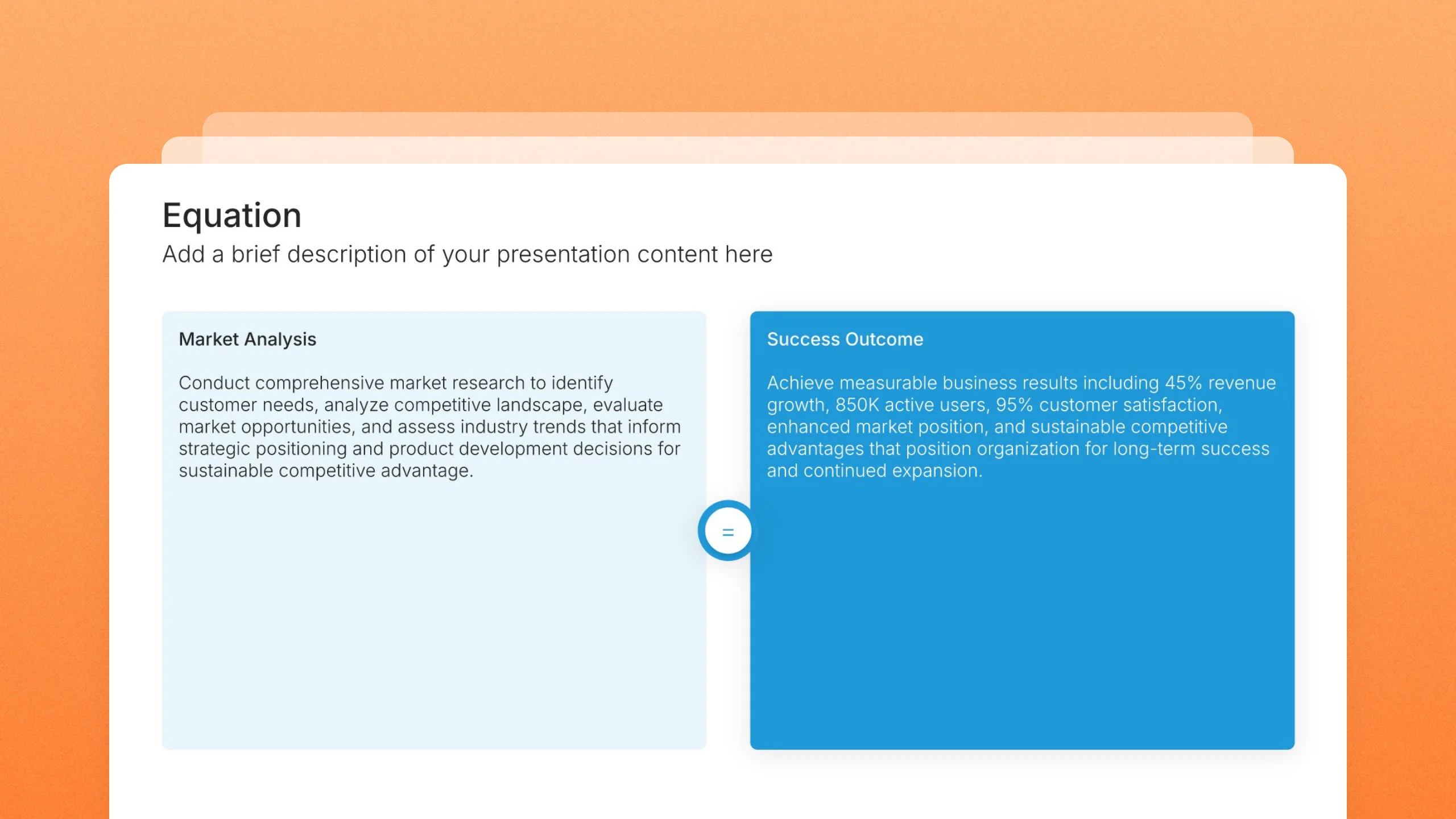 Equation slides, 28 editable layouts