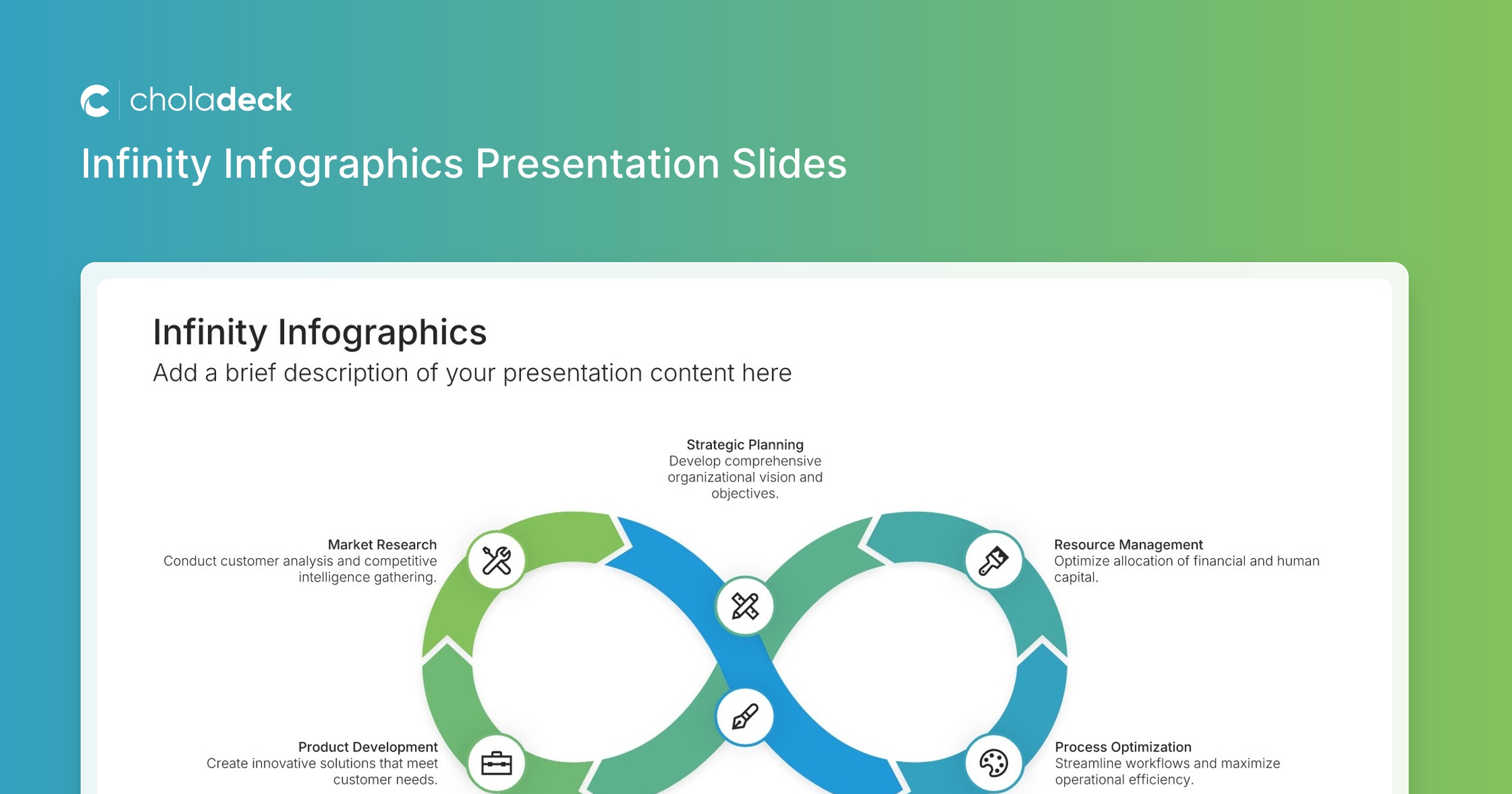 Infinity Infographic Slides: Visualize Continuous Processes