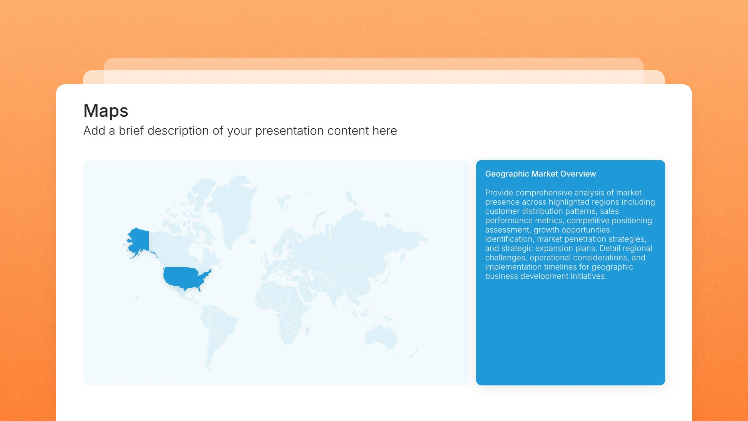 Map slides, 71 editable layouts