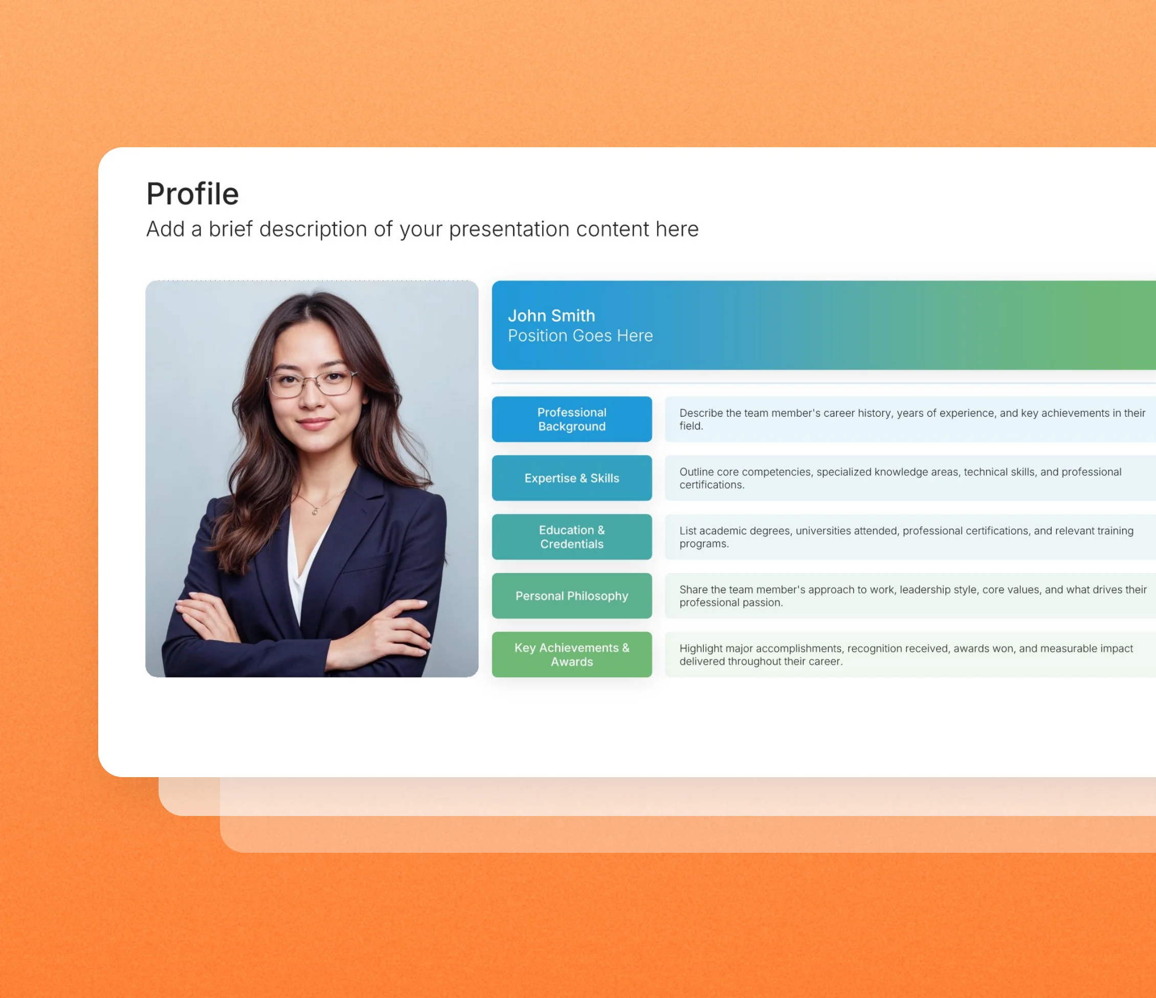 Bio slide templates in the Choladeck slide library