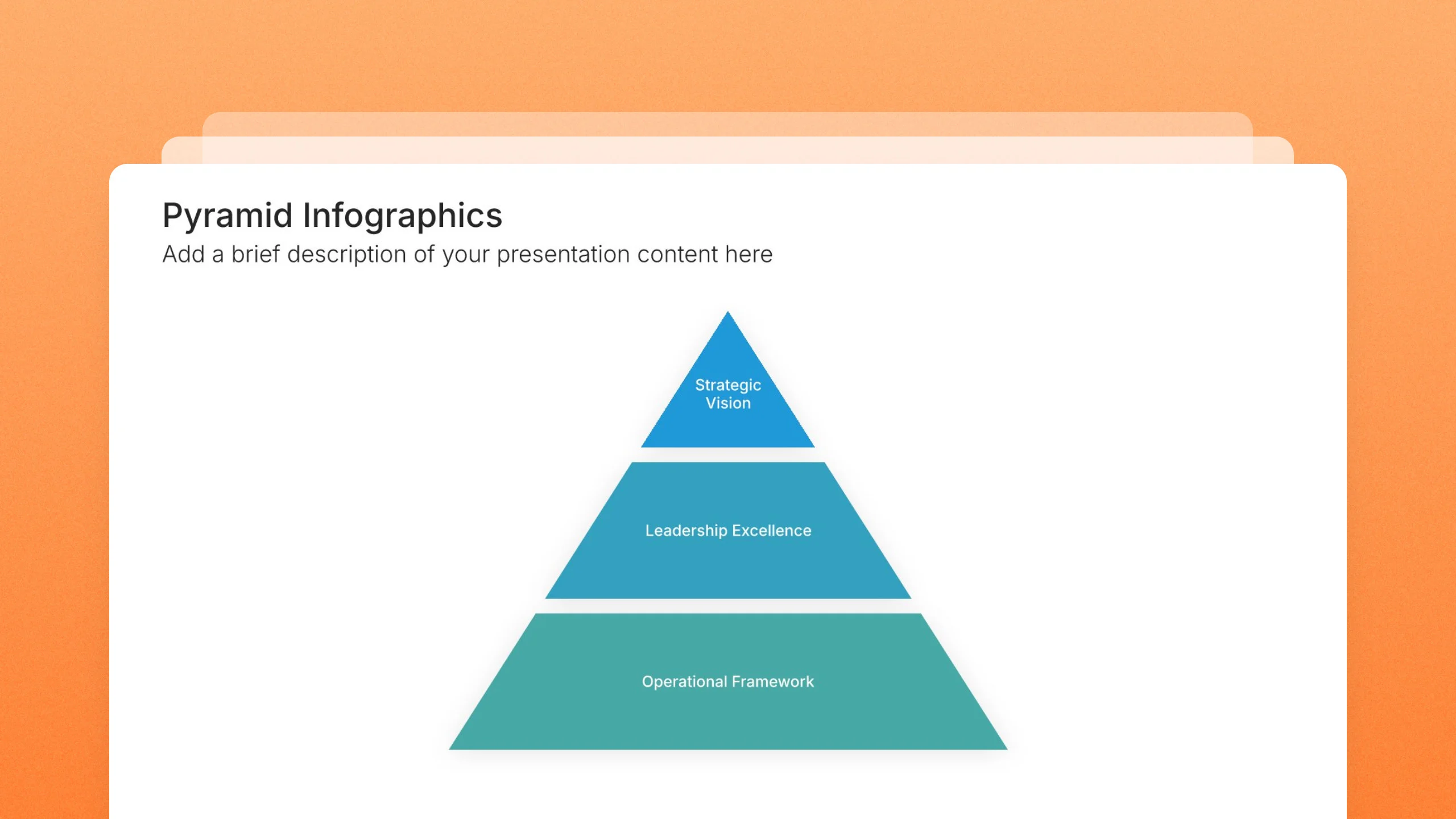 Pyramid infographic slides, 53 editable layouts