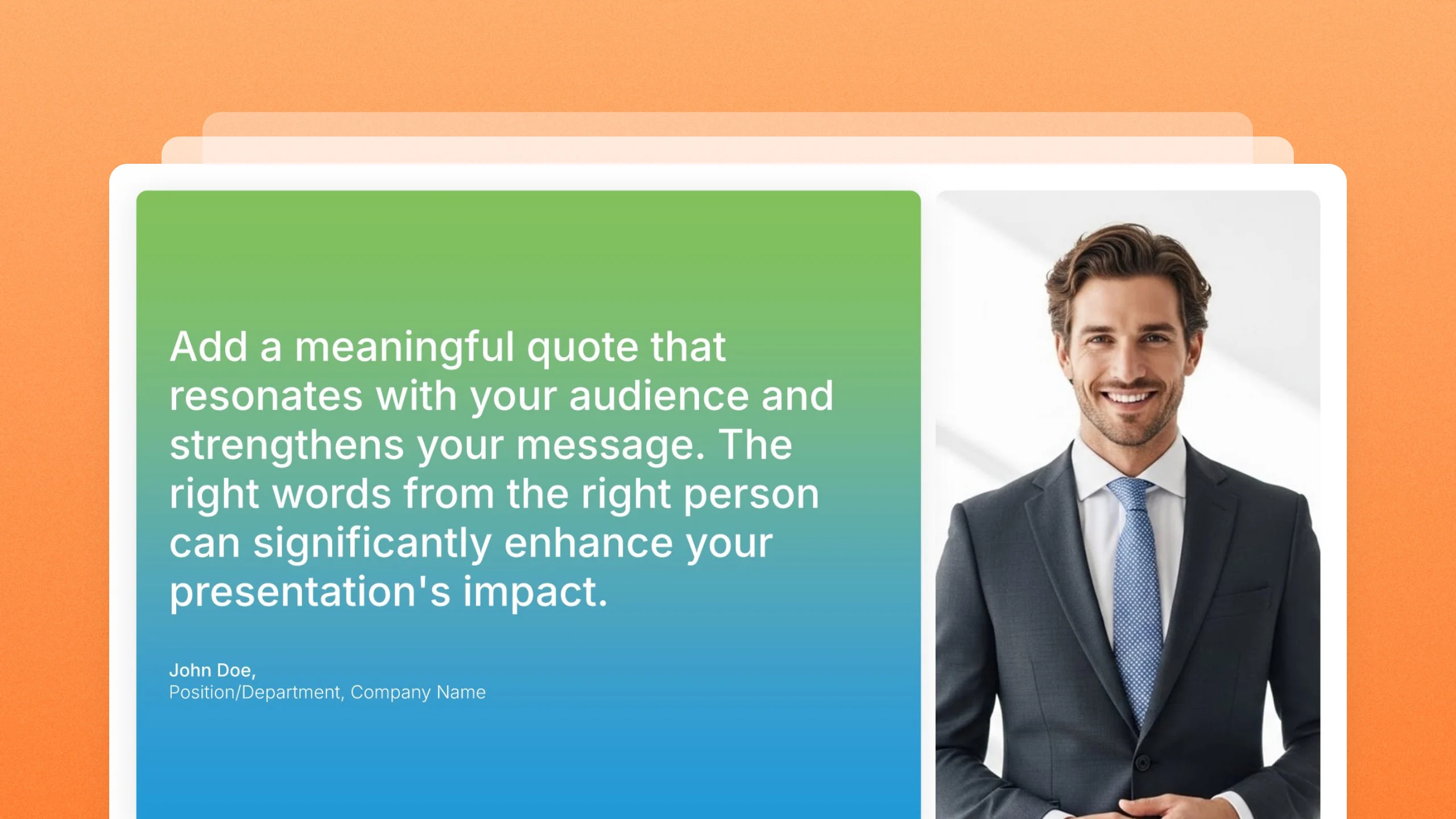 Quote slide templates, 21 editable layouts