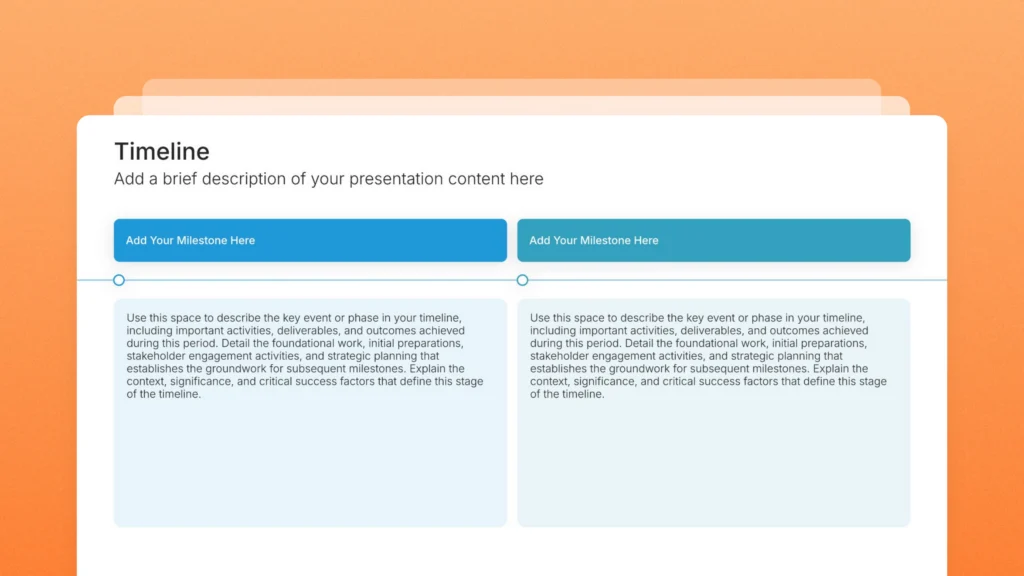 Timeline slide templates, 158 editable layouts