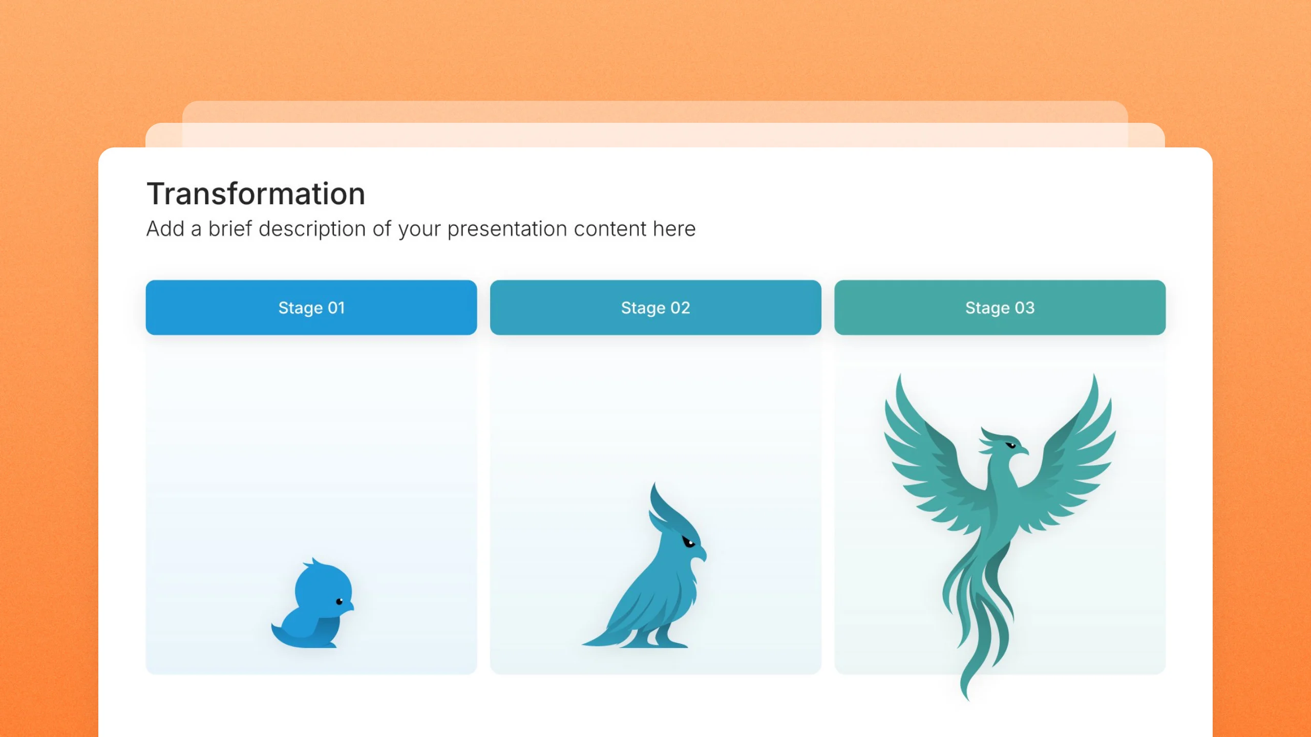 Transformation slides, 75 editable layouts
