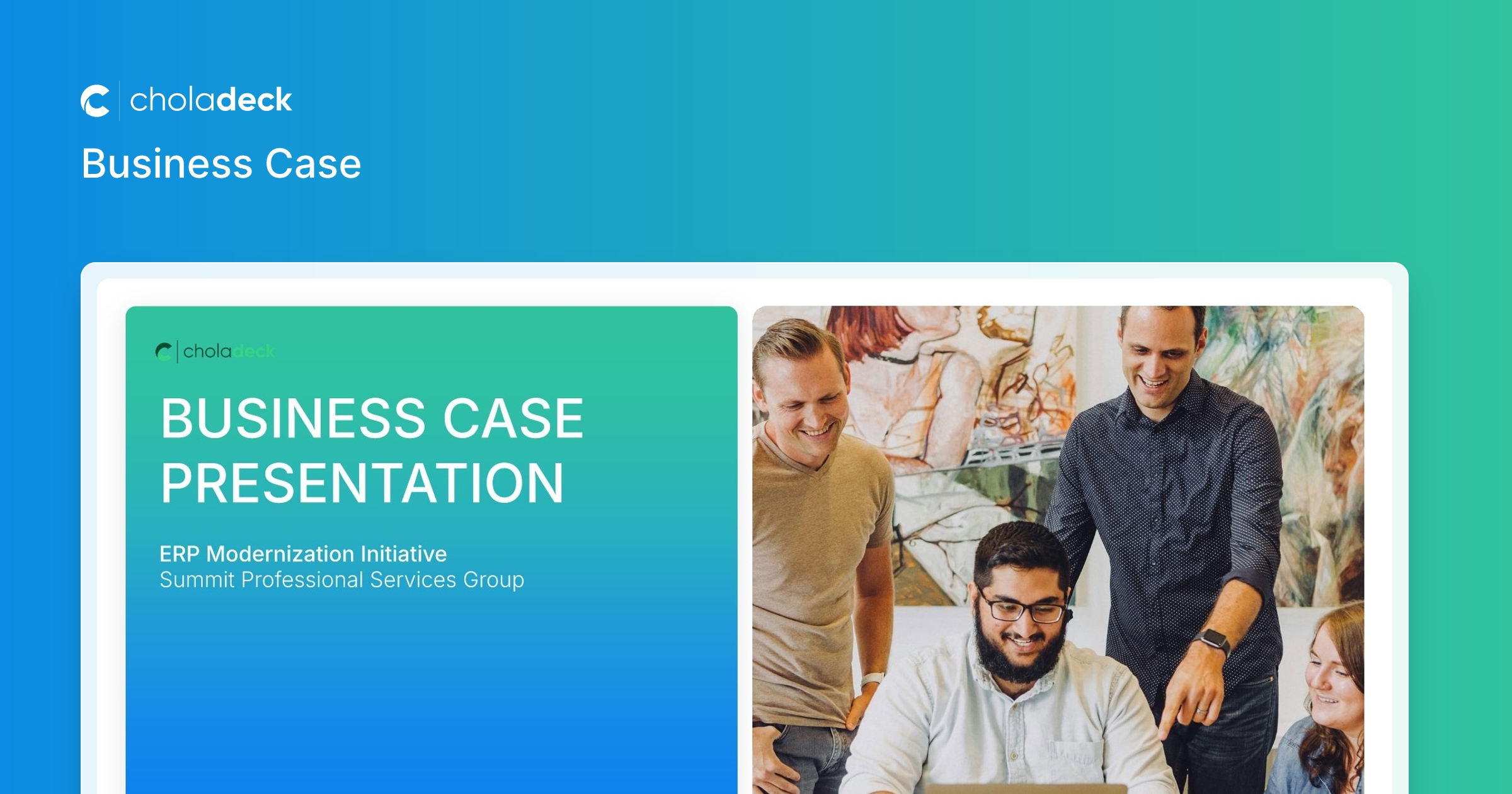 Business Case Presentation Template for Executive Approval