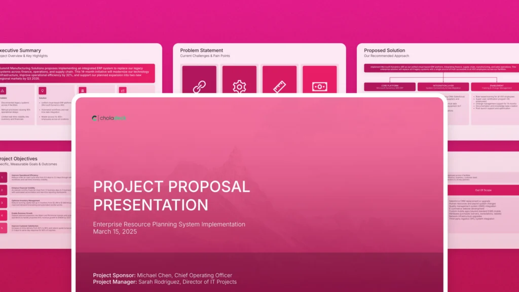 Project proposal templates
