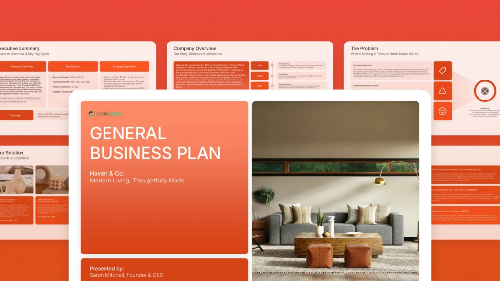 Business plan presentation templates