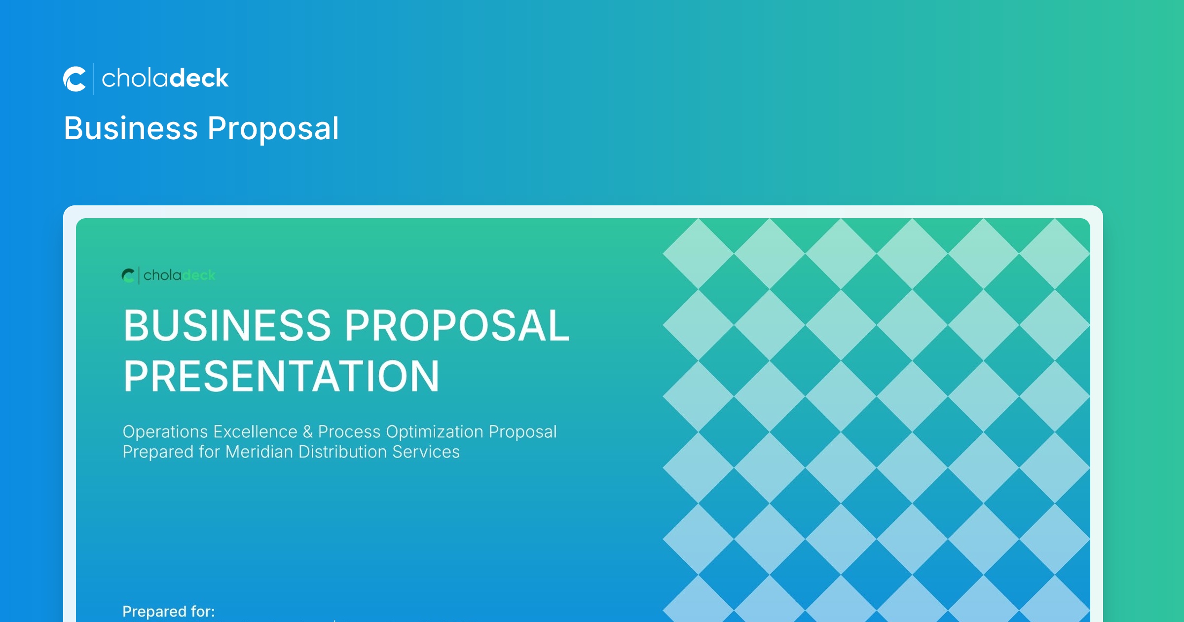 Business Proposal Presentation Template for Firms