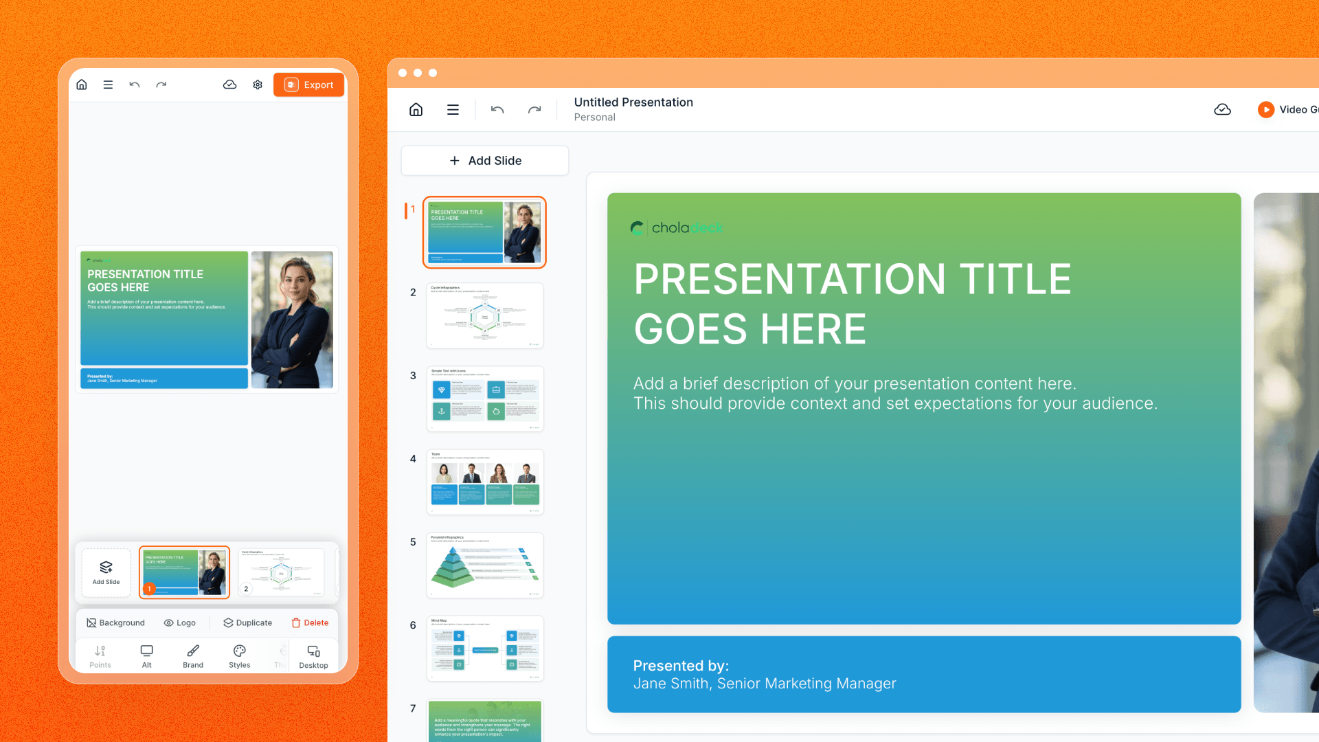 Work across mobile and desktop